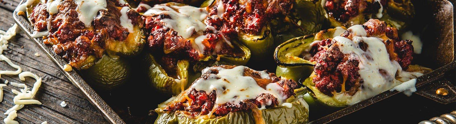 Roasted Sloppy Joe Stuffed Peppers Recipe Traeger Grills
